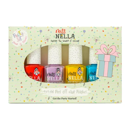 Miss Nella 4er-Pack Kinder-Nagellack, party set