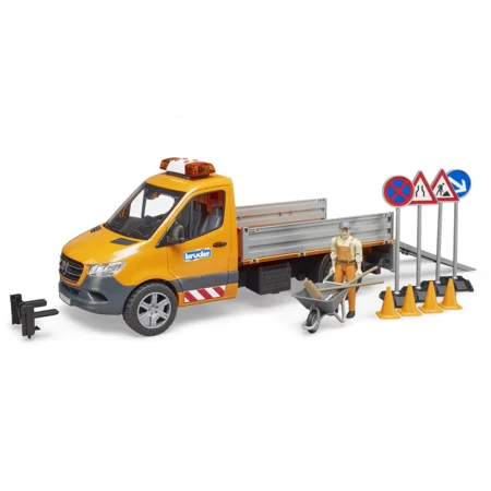 Bruder MB Sprinter Nutzfahrzeug mit Fahrer