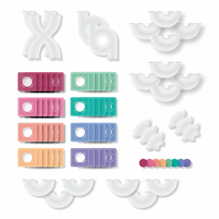 Connetix Baumagneten, Pastell Kugelbahn - 80 Teile