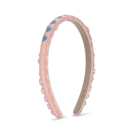 Konges Sløjd Haarband Herzstickerei, buttercream