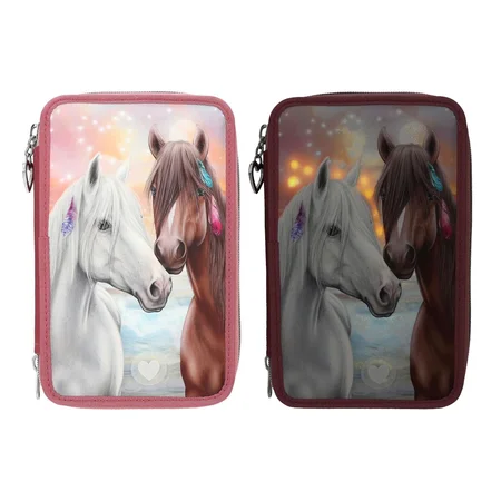 Miss Melody Dreifach-Federtasche mit LED