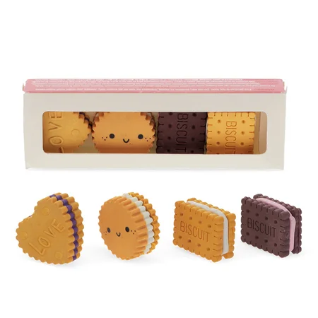 REX Radiergummi 4er-Pack, Kekse