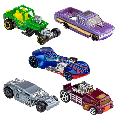 Hot Wheels Basics 5er-Pack, sortiert