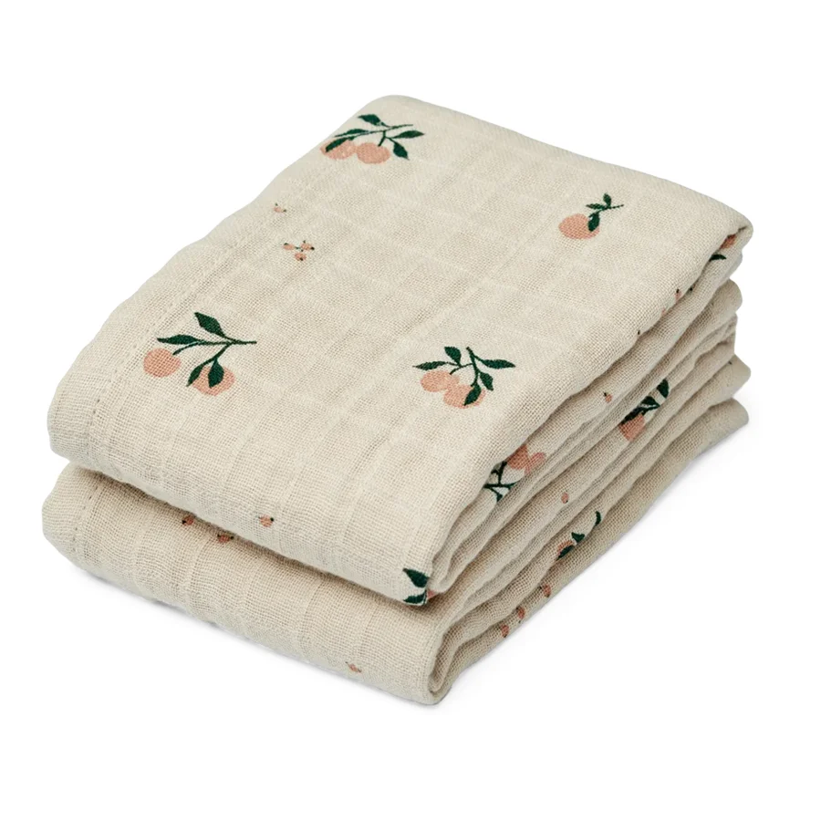 Liewood Lewis 2er-Pack Mulltücher, Peach/Sea Shell Mix