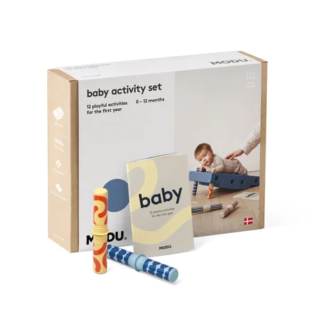 MODU Baby Aktivitäts-Set, 10 Teile - Deep Blue/Sky Blue