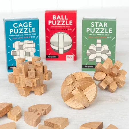 REX Mini-Holzpuzzle, verschiedene Motive