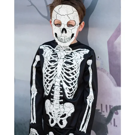 Great Pretenders Glow In The Dark Skelett-Set mit Maske