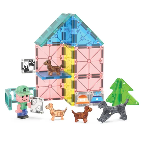 Magna-Tiles Hundetagesstätte, 27 Teile