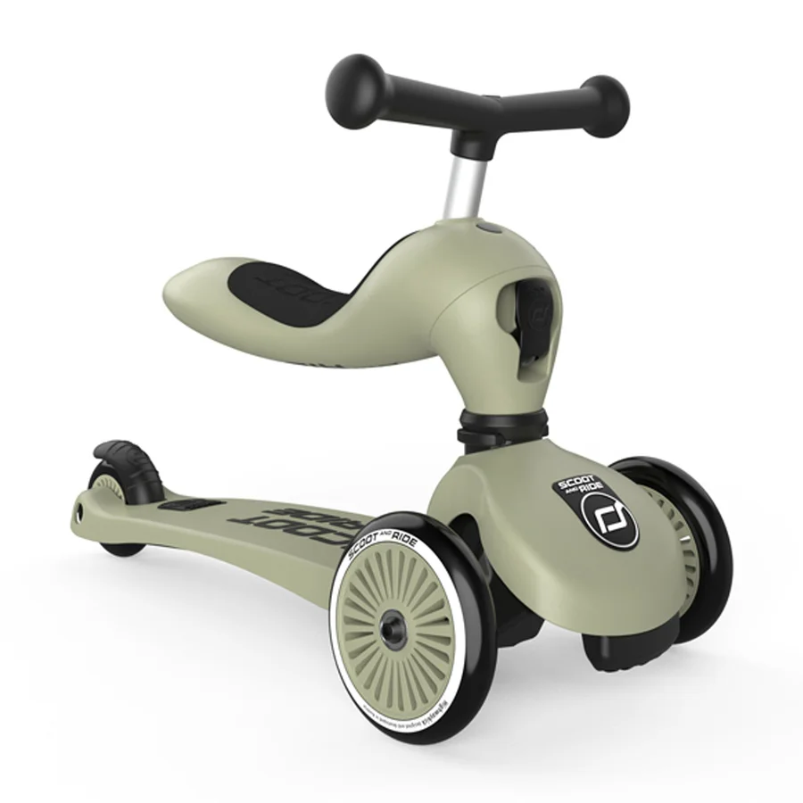 Scoot and Ride 2-in-1 Laufrad, Highway Kick 1 - olive