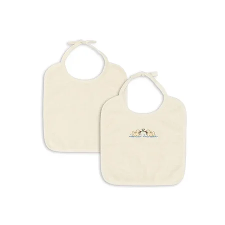 fanga fontana Figo 2er-Pack Terry-Lätzchen, Antique White