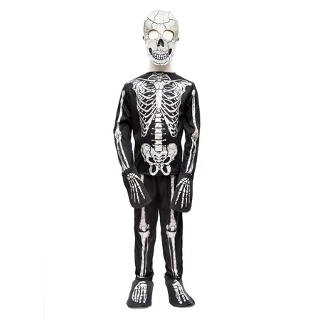 Great Pretenders Glow In The Dark Skelett-Set mit Maske