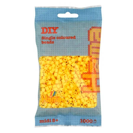Hama Midi Perlen 1000 Stück, hellgelb - frv 103