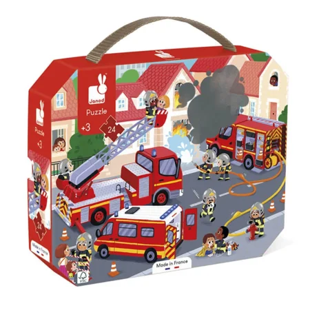 Janod Puzzle 24 Teile, Feuerwehr
