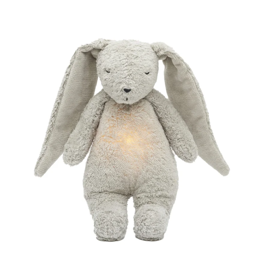 Moonie 2.0 Organic Humming Kaninchen mit Lampe, Gray
