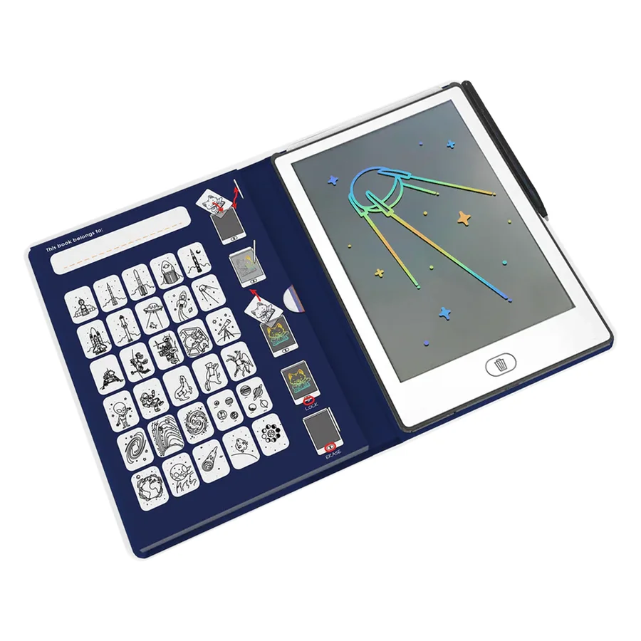 Kidydraw Mini-Skizzenbuch mit LCD-Bildschirm, Galaxy