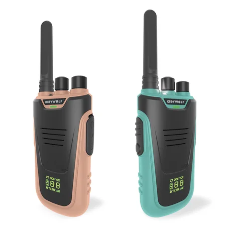 Kidywolf Walkie Talkie-Set, nude/cyan