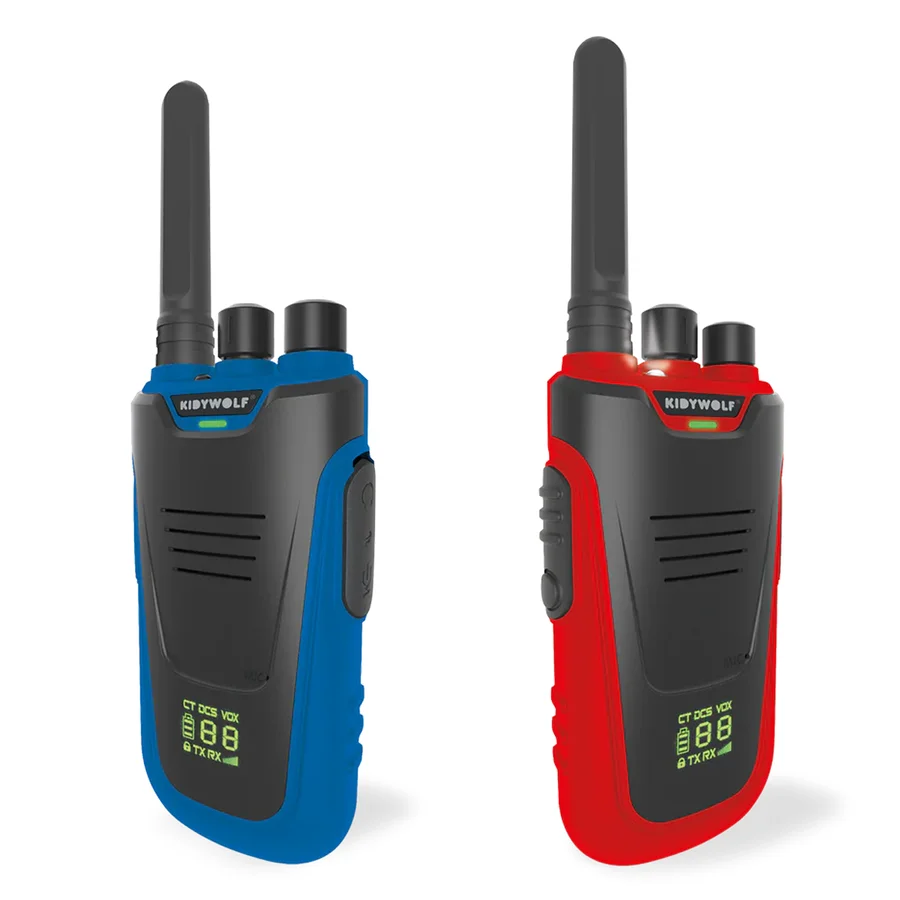 Walkie-Talkie-Set, rot-blau, Kidywolf