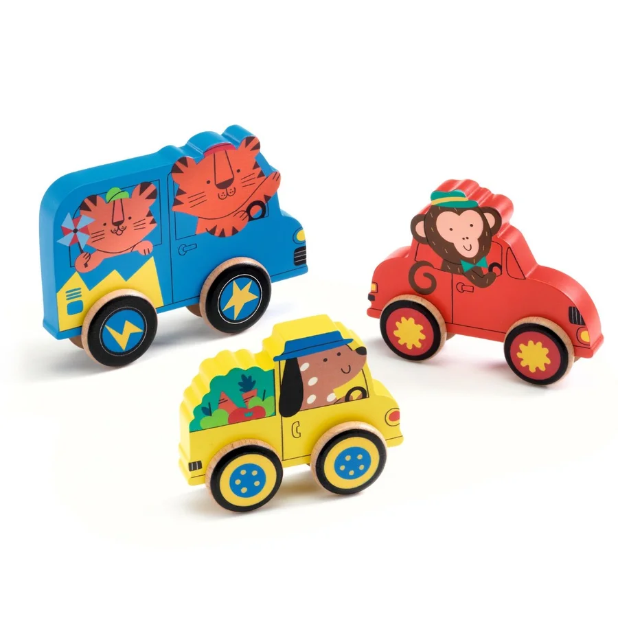 Djeco Puzz & Roll, Fahrzeuge