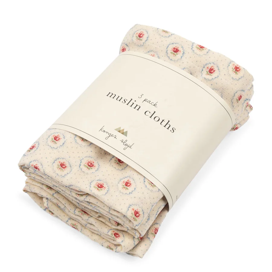 Konges Sløjd 3er-Pack Musselin-Tücher, Mirage