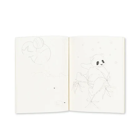 Konges Sløjd Malbuch und Farben, green tea check