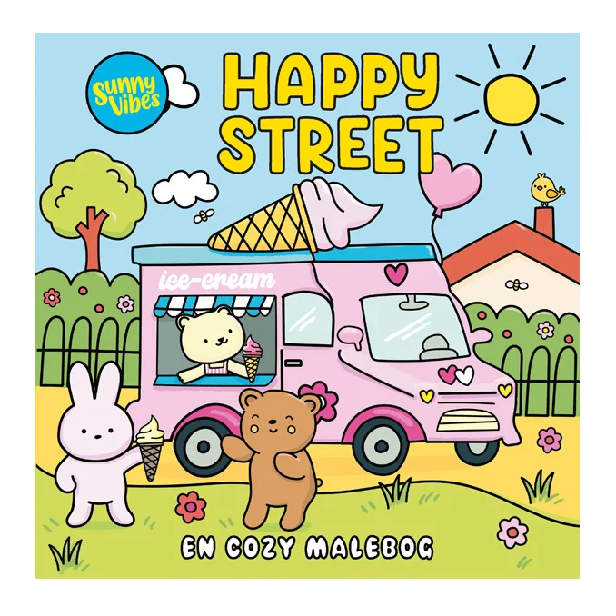 Happy Street: Ein Cozy Malbuch