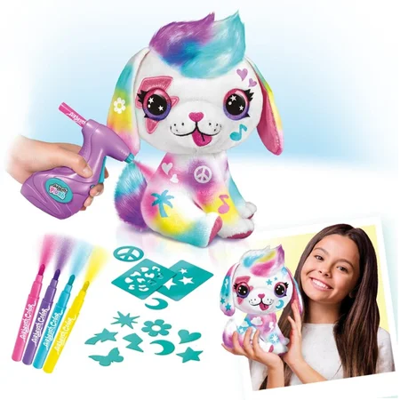 Airbrush Plüsch-Hundewelpe, 20 cm