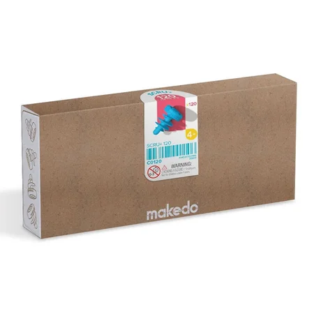 MakeDo Schrauben für Pappe, 120 Stück