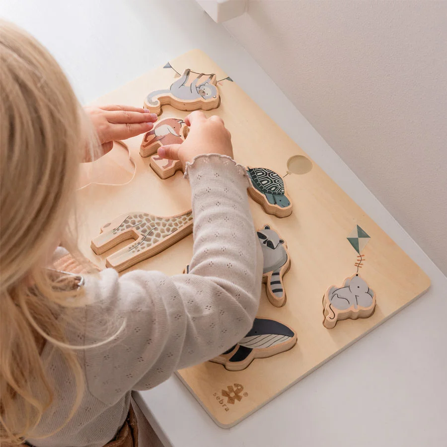 Sebra Puzzle aus Holz, World of Sebra