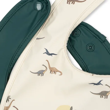 Konges Sløjd 2er-Pack Lätzchen, Kubi/Rain Forest