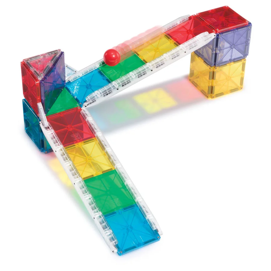 Magna-Tiles Kugelbahn, 33 Teile