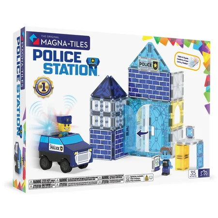 Magna-Tiles Polizeistation, 36 Teile