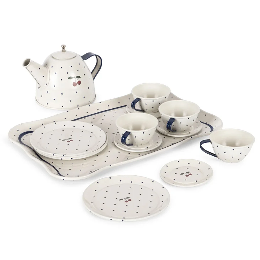 Konges Sløjd Tee Party Set, Blue Dot
