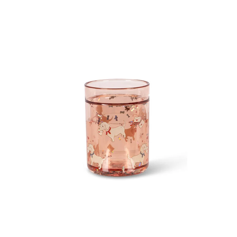 Konges Sløjd Glitter Kop, Woof Letter Rose