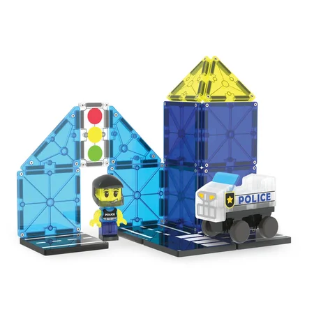 Magna-Tiles Polizeistreife, 20 Teile