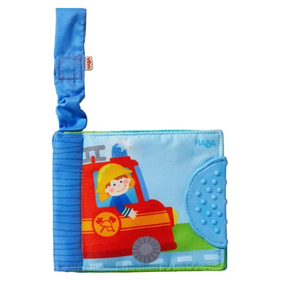 HABA-Aktivitätsbuch mit Gurt, blau