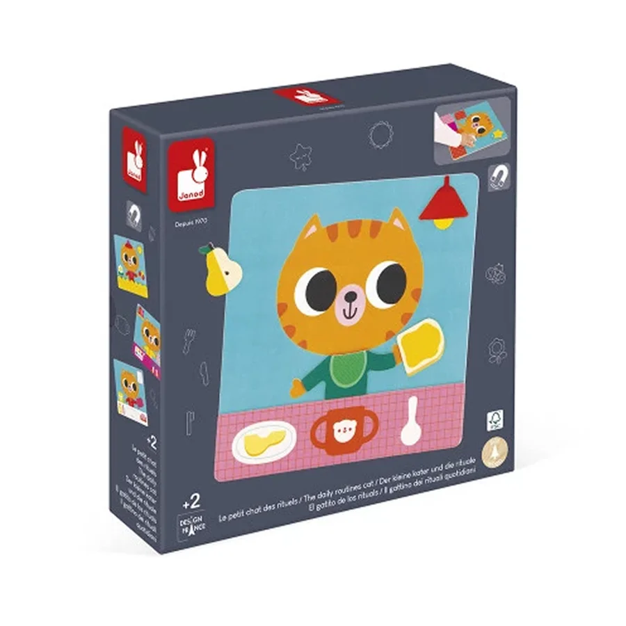 Janod Magnetspiel, Die Tagesroutinen-Katze