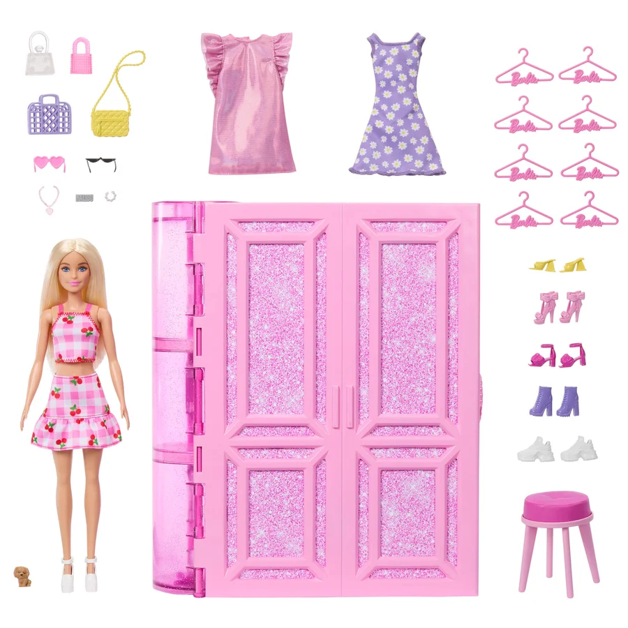 Barbie Fashion Fun Dream Garderobenschrank mit Barbiepuppe