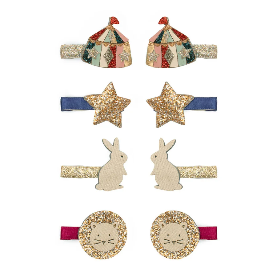 Mimi & Lula 8er-Set Haarspangen, Mini Circus