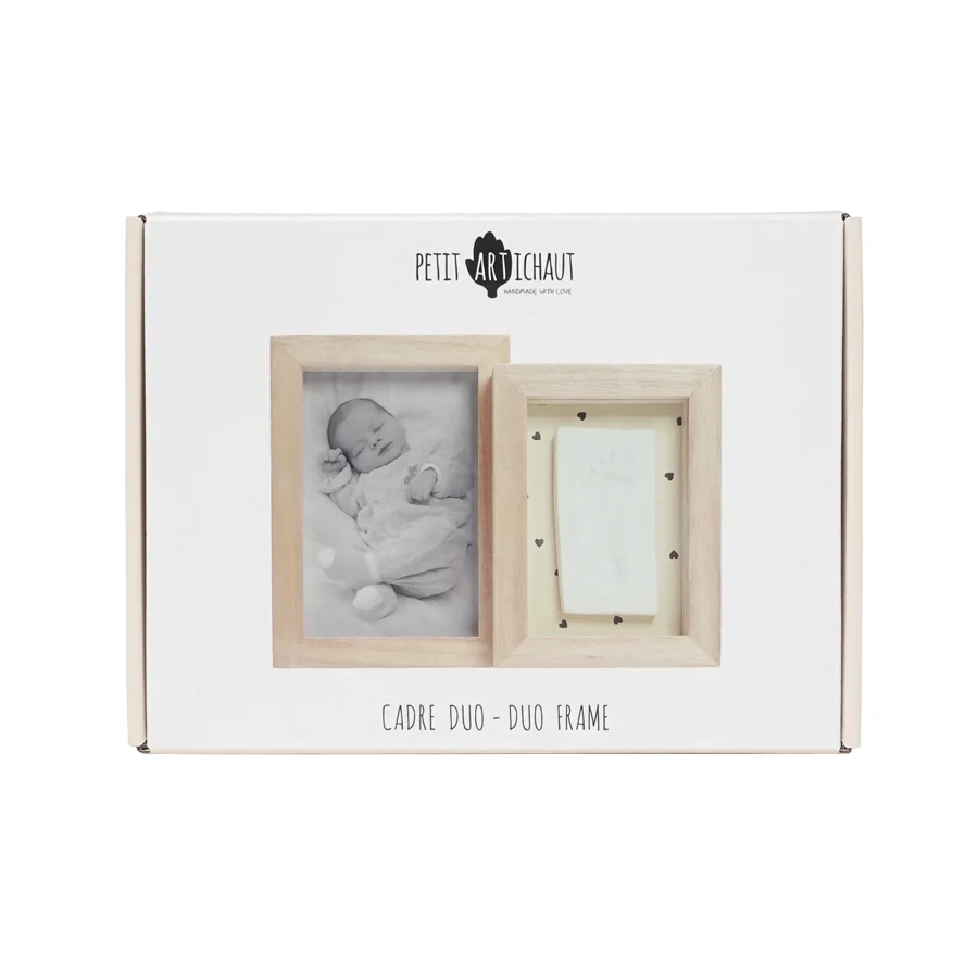 Petit Artichaut Duo Rahmen, Baby Abdruck - Jolis Cœurs