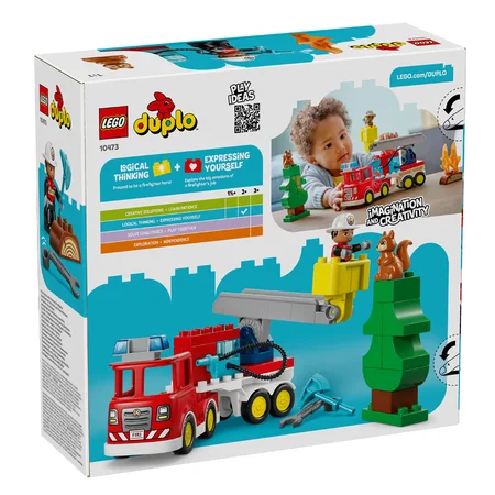 LEGO® DUPLO Feuerwehrwagen mit Schlauch und Feuerwehrmann