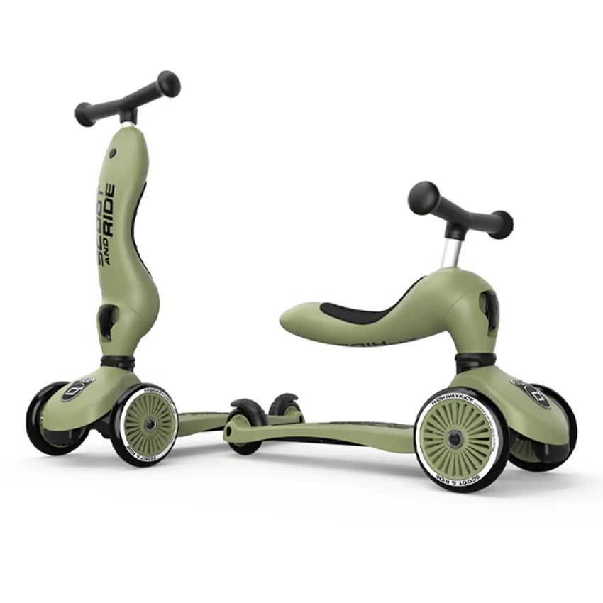 Scoot and Ride 2-in-1 Laufrad, Highway Kick 1 - olive