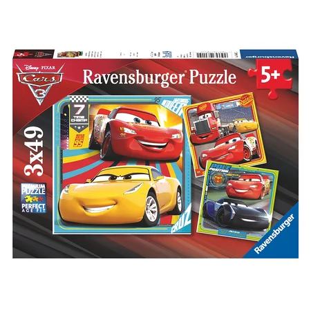 Cars Legends of the track Puzzle, 3x49 Teile