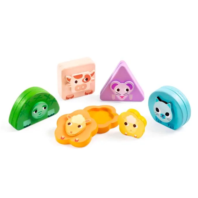 Djeco Bauernhoftiere Magnet-Versteckspiel, Kimami 