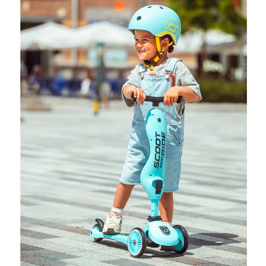 Scoot and Ride 2-i-1 Laufrad, Highway Kick 1 - blueberry