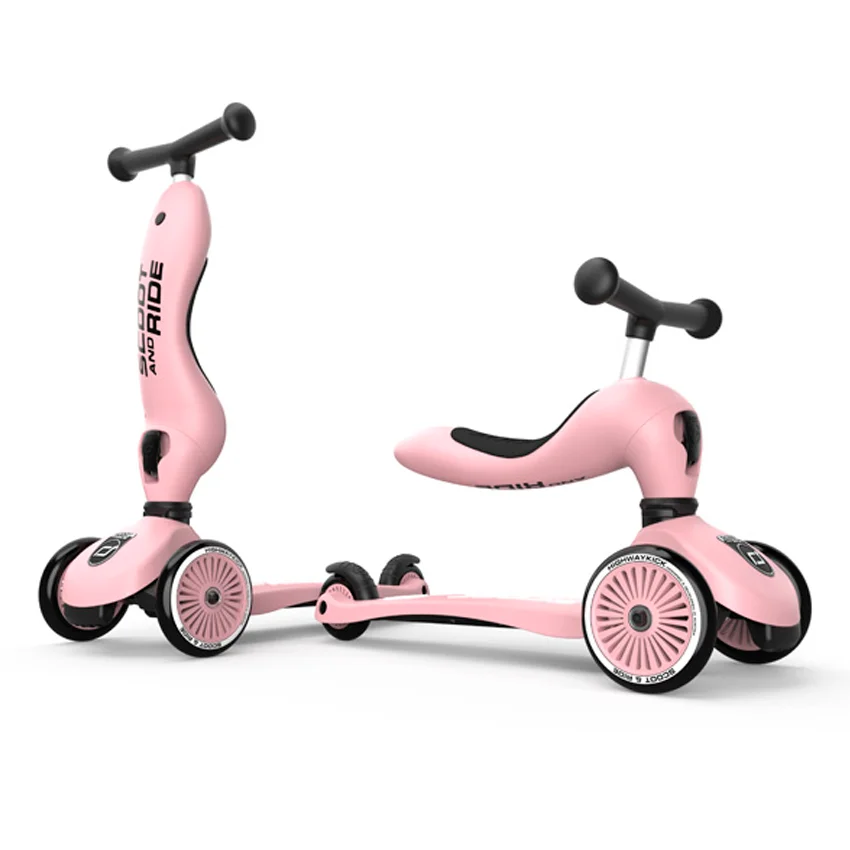 Scoot and Ride 2-i-1 Laufrad, Highway Kick 1 - rose