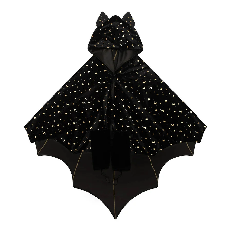 Mimi & Lula Cape, Black Bat Halloween