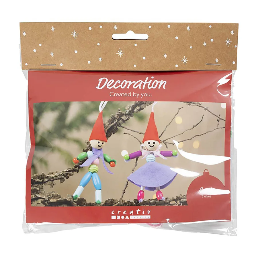 Creativ Company  Mini DIY Kit Dekoration, Wichtel -verschiedene Farben