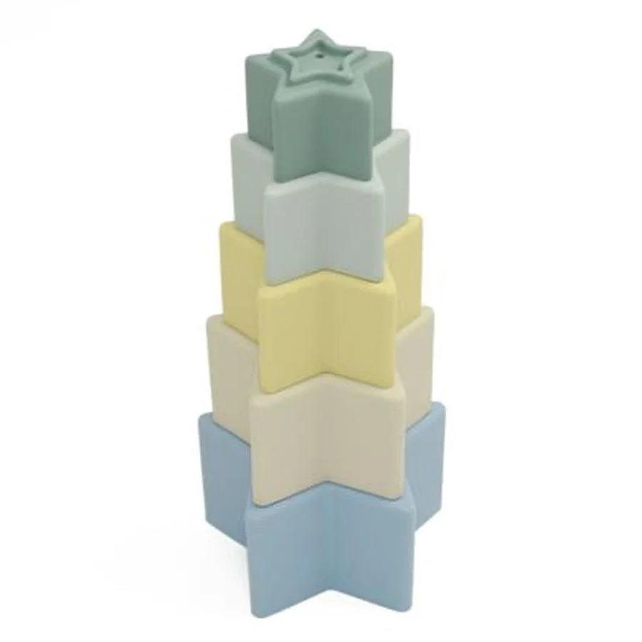Stapel mit Sternenformen, grün/blau
