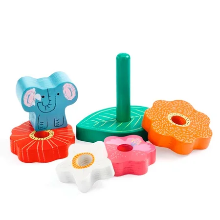 Djeco Relief Puzzle, Puzz & Stack Happy