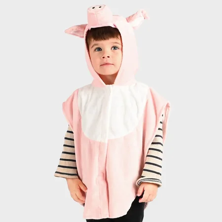 Den Goda Fen Kostüm - Schweinecape 1-4 Jahre